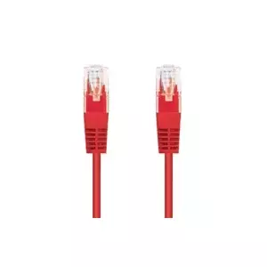 Kabel C-TECH patchcord Cat5e, UTP, červený, 0,25m