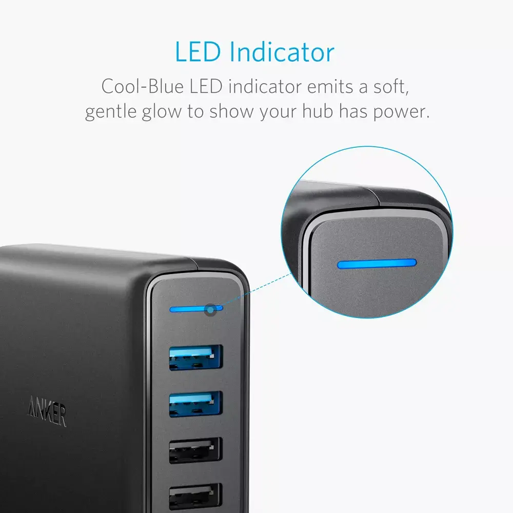 Зарядное устройство Anker PowerPort Speed 5 A2054L11 Photo 6