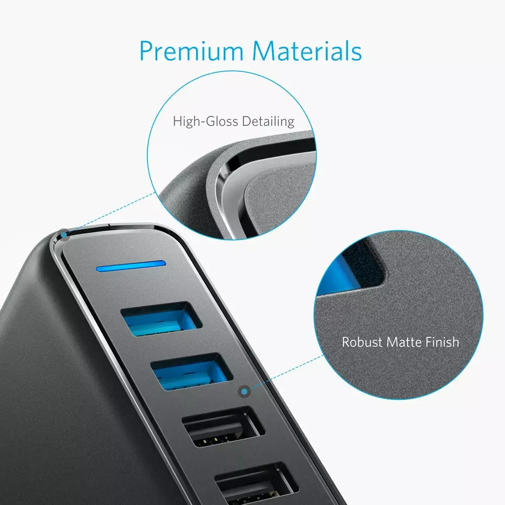 Зарядное устройство Anker PowerPort Speed 5 A2054L11 Photo 7
