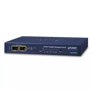 PLANET GSD-1002M tīkla pārslēgs Vadīts L2/L4 Gigabit Ethernet (10/100/1000) Power over Ethernet (PoE) Zils