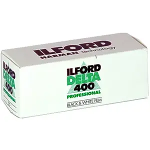 Black-and-white photographic film Ilford Delta 400, 35mm, ISO 400