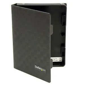 StarTech HDDCASE25BK 2.5-inch Anti-Static Hard Drive Protector Case Black 3-Pack