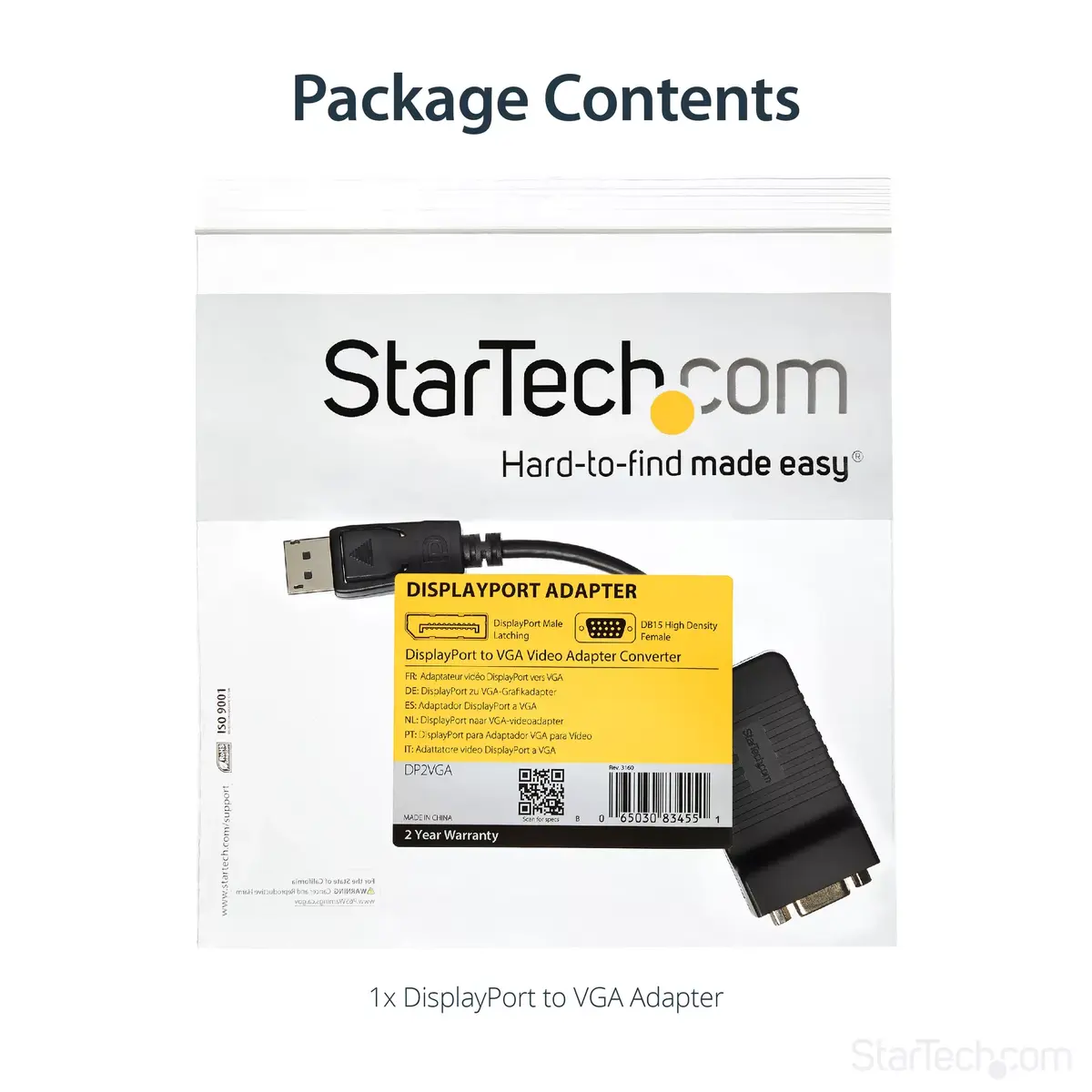 DisplayPort uz VGA adapteris StarTech DP2VGA Photo 12