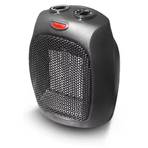Fan electric space heater Adler AD 7702 — ceramic element, 750/1500 W, adjustable thermostat, stainless steel