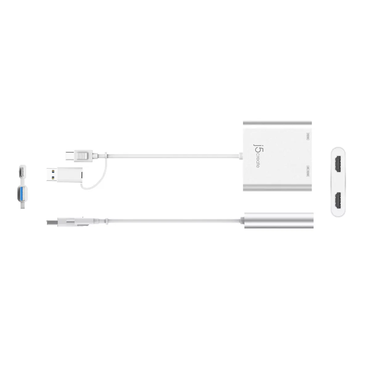 j5create JCA365-N USB-C to Dual HDMI Adapter Photo 3