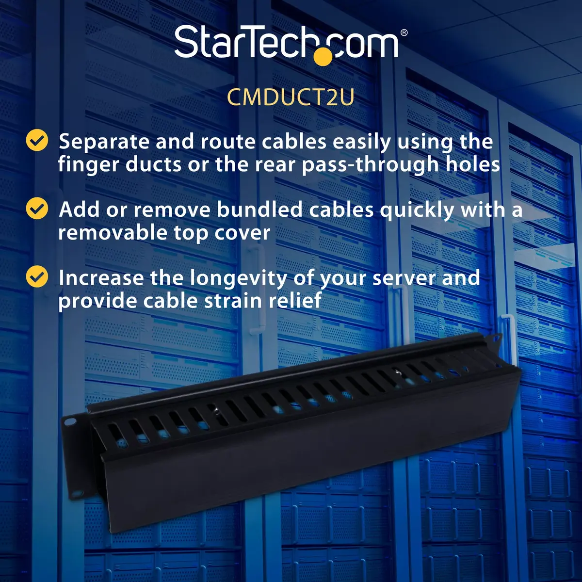 Kabeļu pārvaldības panelis StarTech.com CMDUCT2U Photo 8