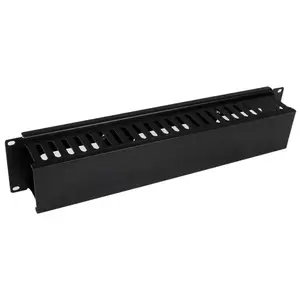 StarTech CMDUCT2U Horizontālais 2U kabeļu organizators ar vāku 19 collu serveru statīviem