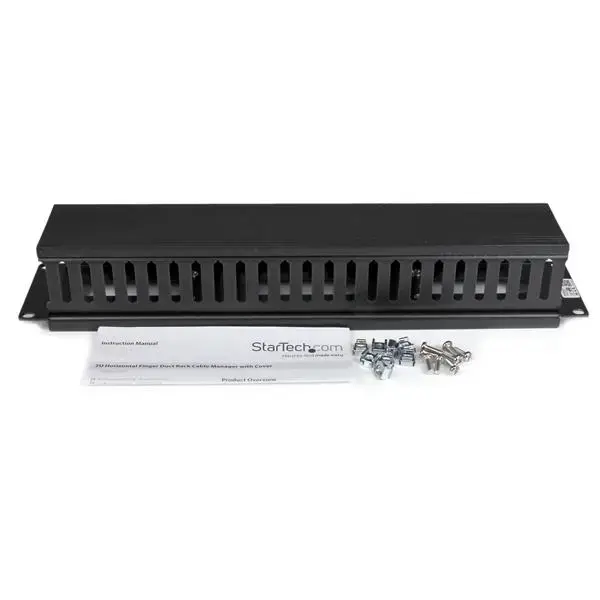 StarTech CMDUCT2U 2U Server Rack Cable Management Panel Photo 5