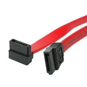 StarTech SATA18RA1 18in Serial ATA Cable, 0.457 m, SATA III, SATA 7-pin to Right Angle SATA 7-pin, Female/Female, Red
