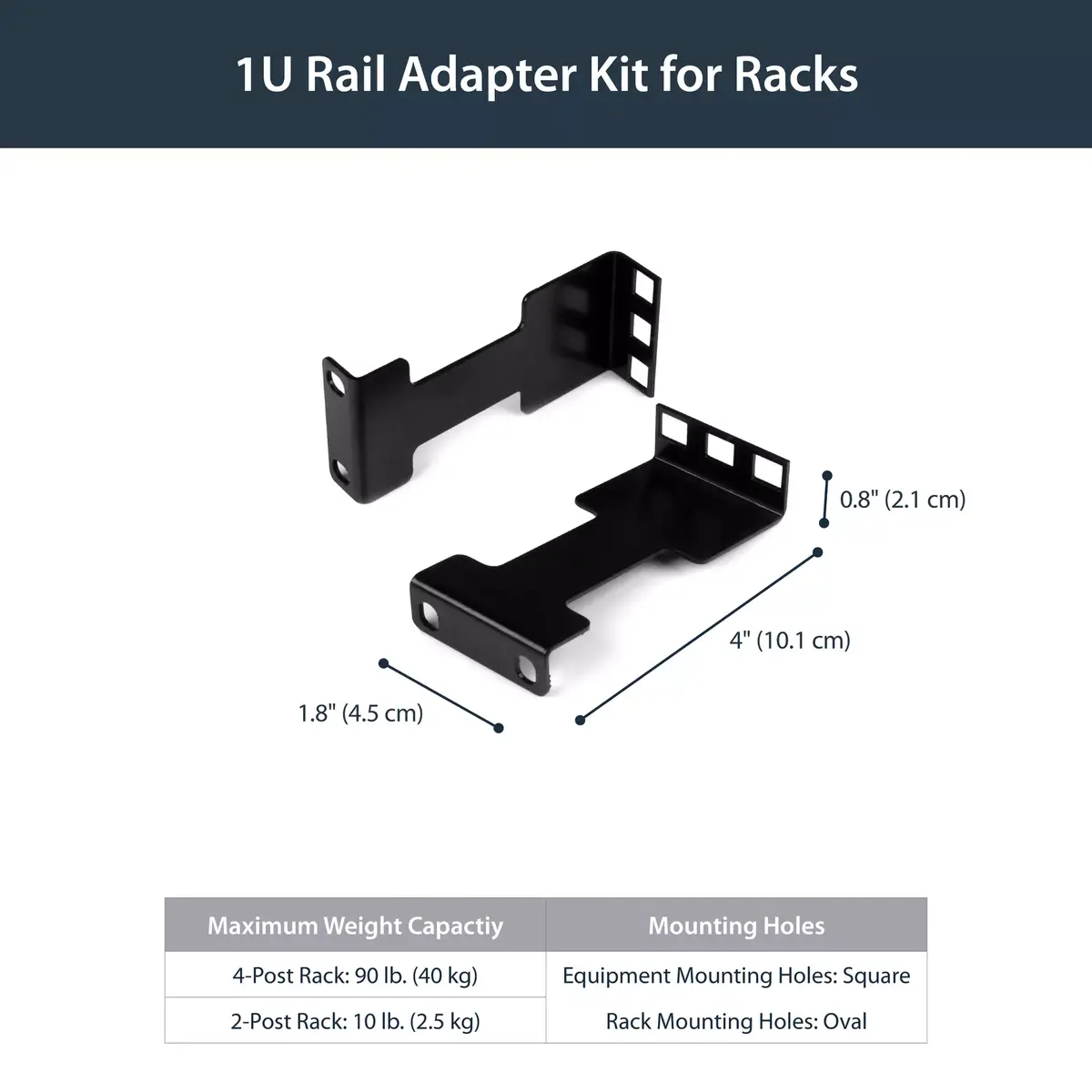 Depth Adapter Kit StarTech.com RDA1U Photo 7
