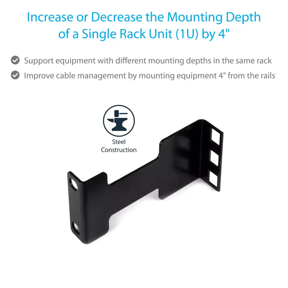 Depth Adapter Kit StarTech.com RDA1U Photo 8