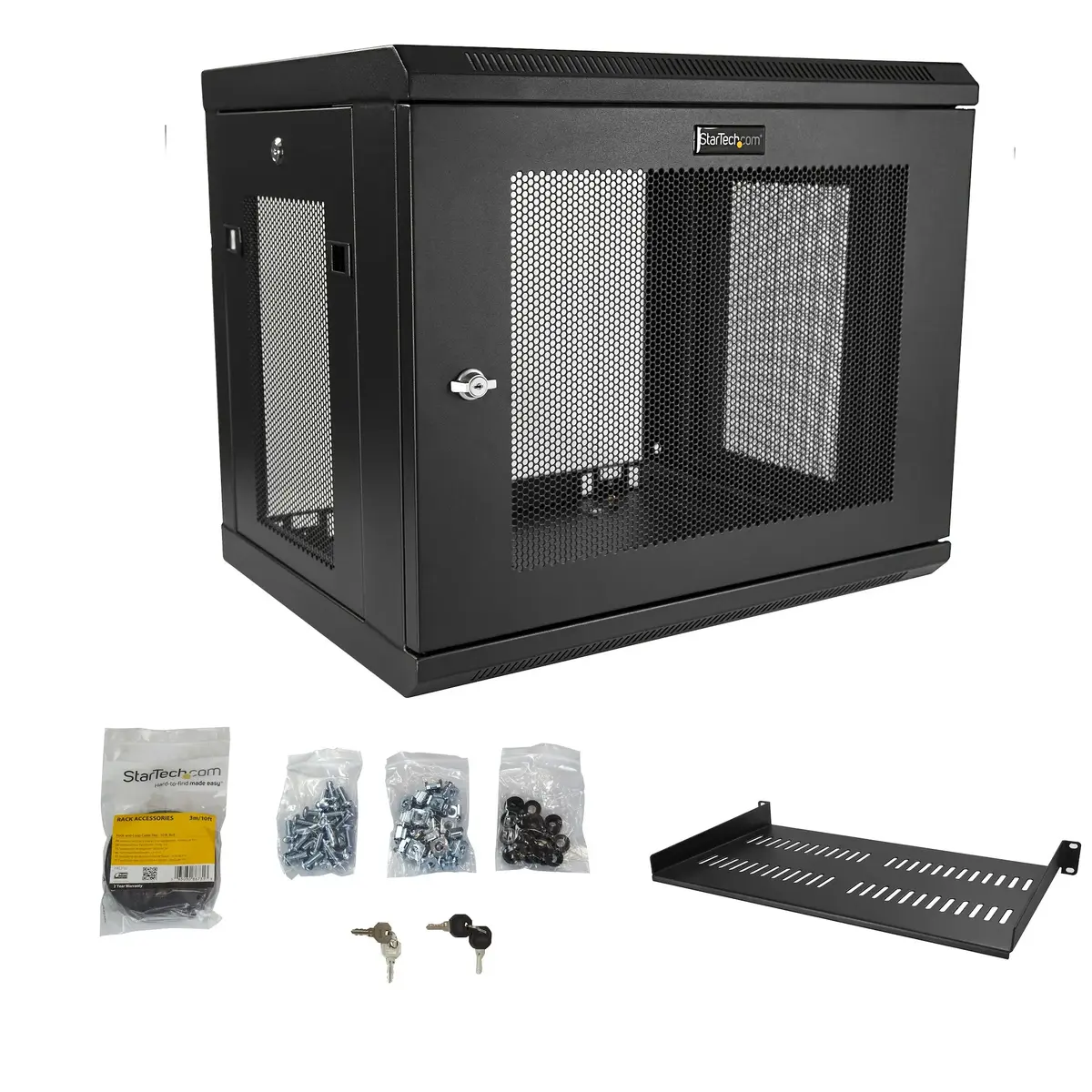 StarTech 2-Post 9U Wall Mount Network Cabinet RK9WALM Photo 7