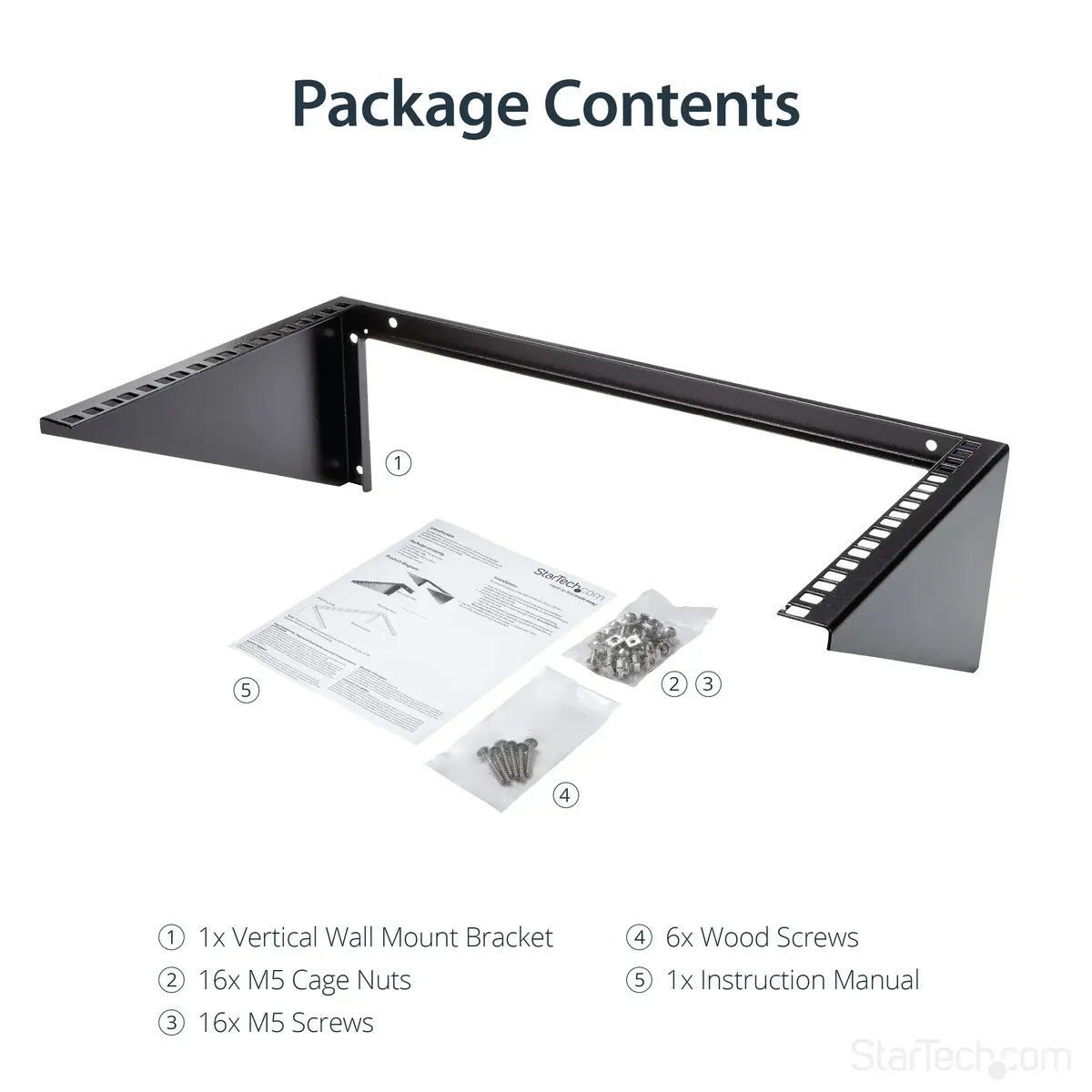StarTech.com 6U Wall Mount Patch Panel Bracket RK619WALLV Photo 12