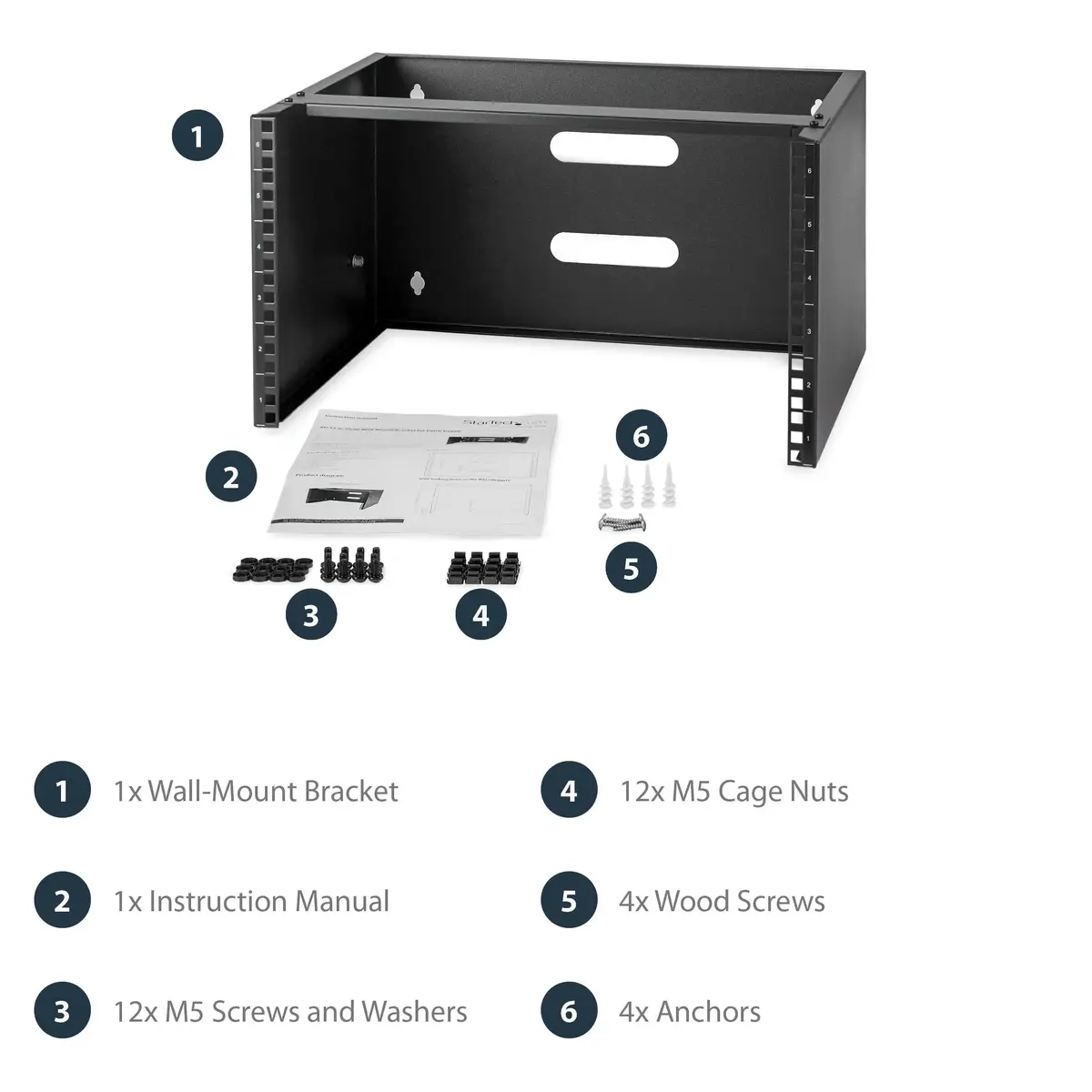 Настенная сетевая стойка StarTech 6U WALLMOUNT6 Photo 14