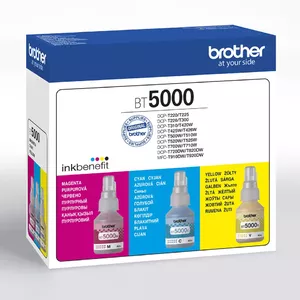 Brother BT5000CLVAL tintes kārtridžs 3 pcs Saderība Tirkīzzils, Fuksīns, Dzeltens