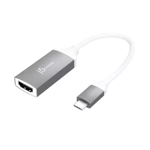 USB-C uz 4K HDMI adapteris j5create JCA153G-N Pelēks alumīnijs