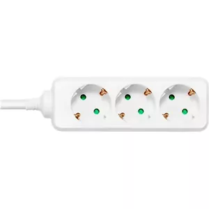 Power Extension Deltaco GT-0303 1.5m 3 AC Outlets Indoor White