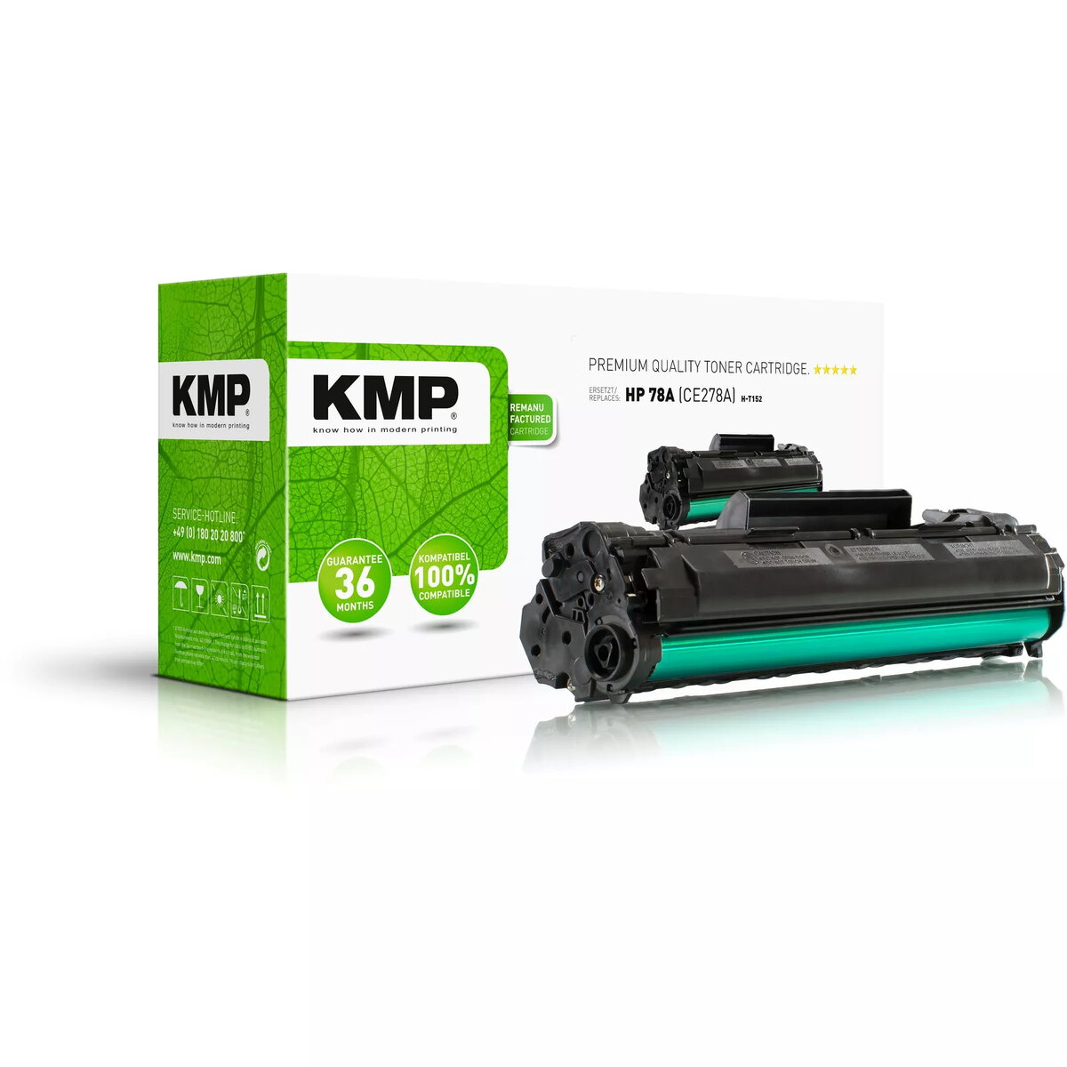 Toneru kasete KMP H-T152 Black priekš