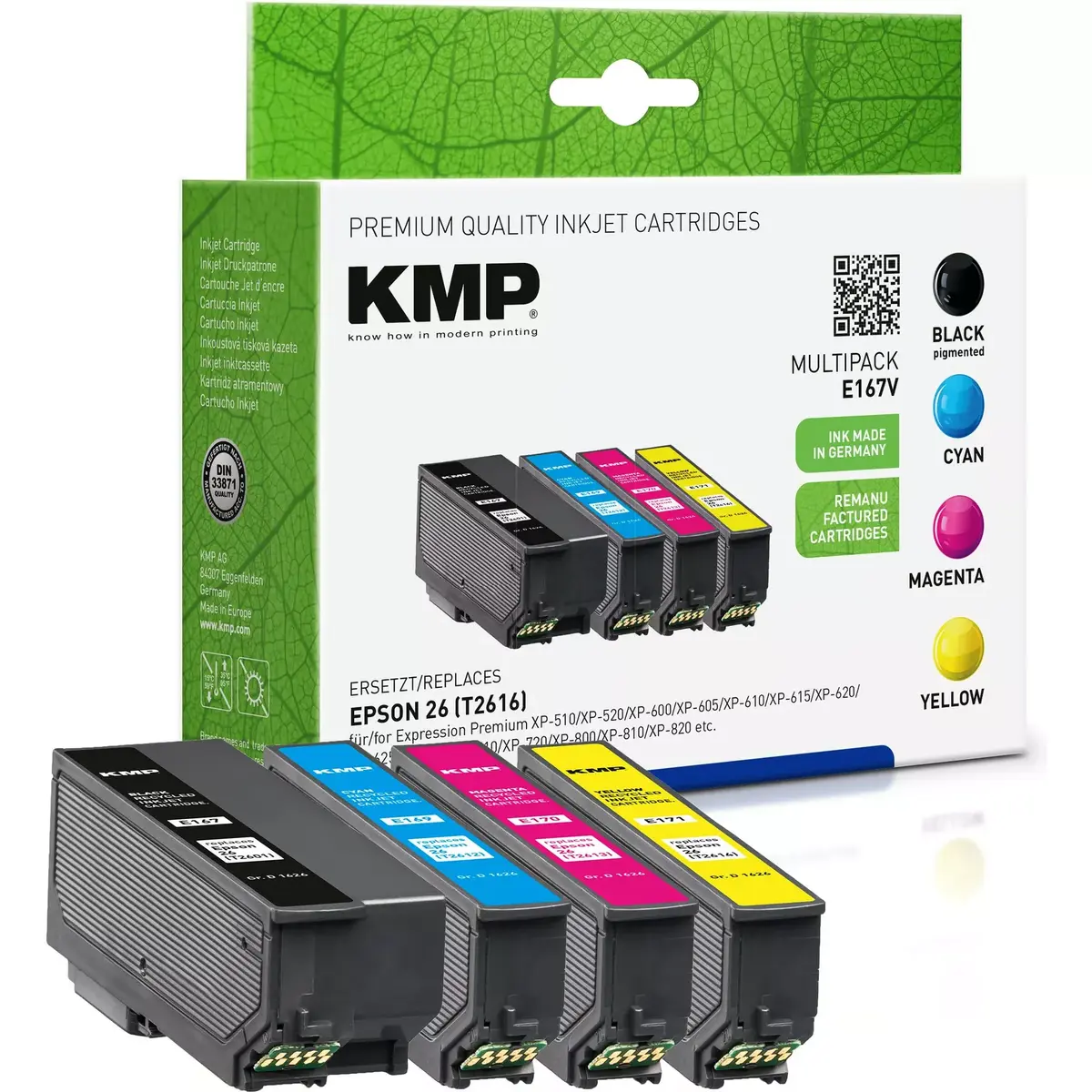 KMP E167V Multi Pack Tintes kasetne