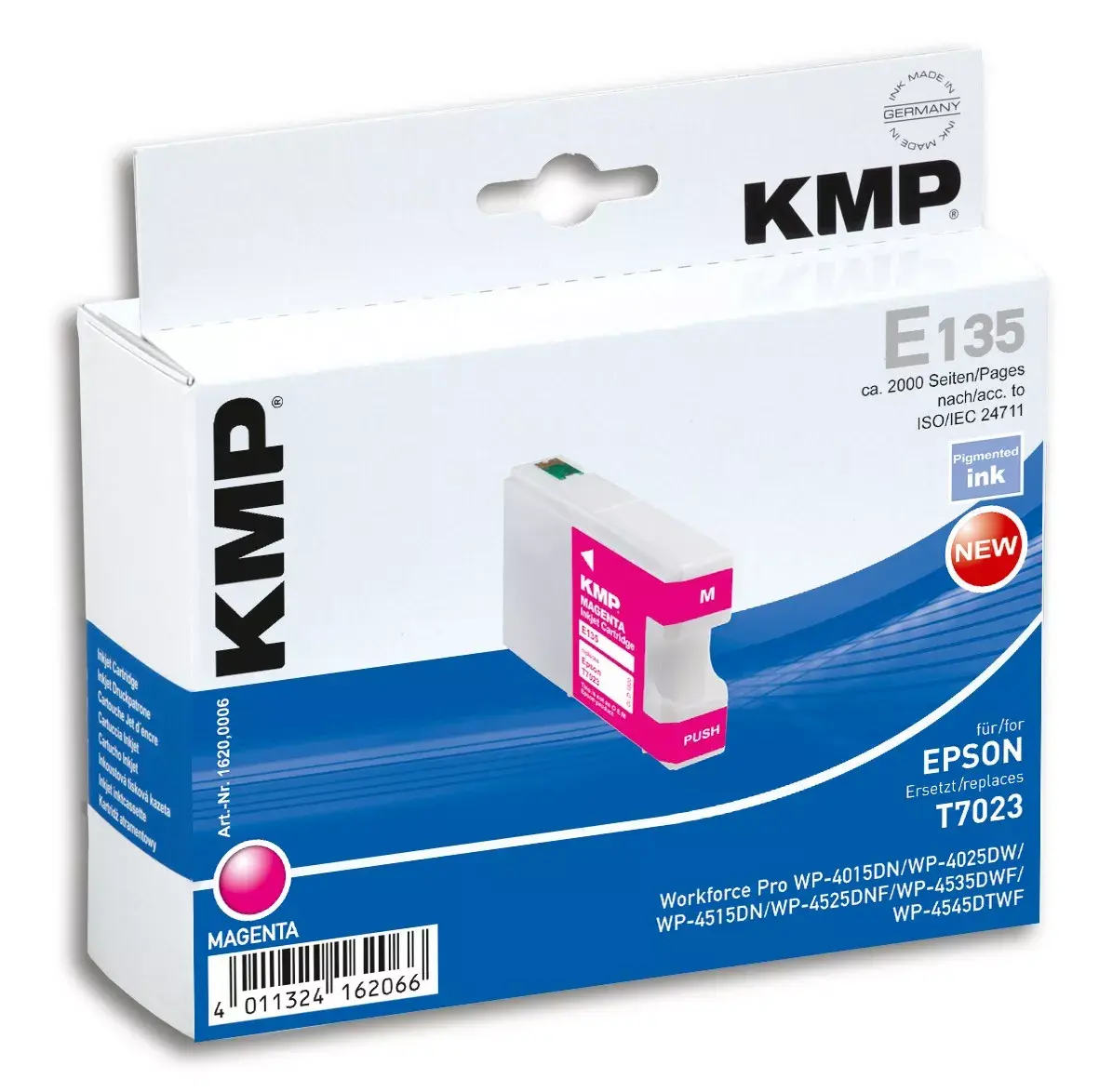 KMP E135 Magenta Tintes kārtridžs Pigmentēts