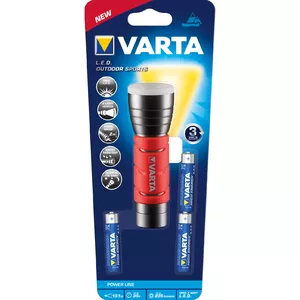 Hand flashlight Varta 17627101421 Black Red