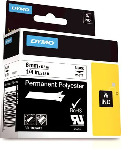 DYMO Rhino 1805442 Industriālās pastāvīgās poliestera