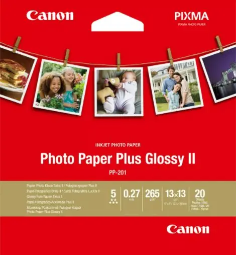 Photo Paper, Canon, PP-201 Glossy II Photo 2