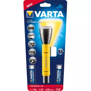 Varta 18628101421 Black, Yellow Hand flashlight LED