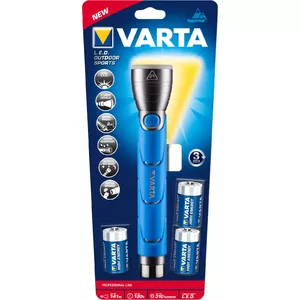 Hand flashlight Varta 18629101421 Black Blue
