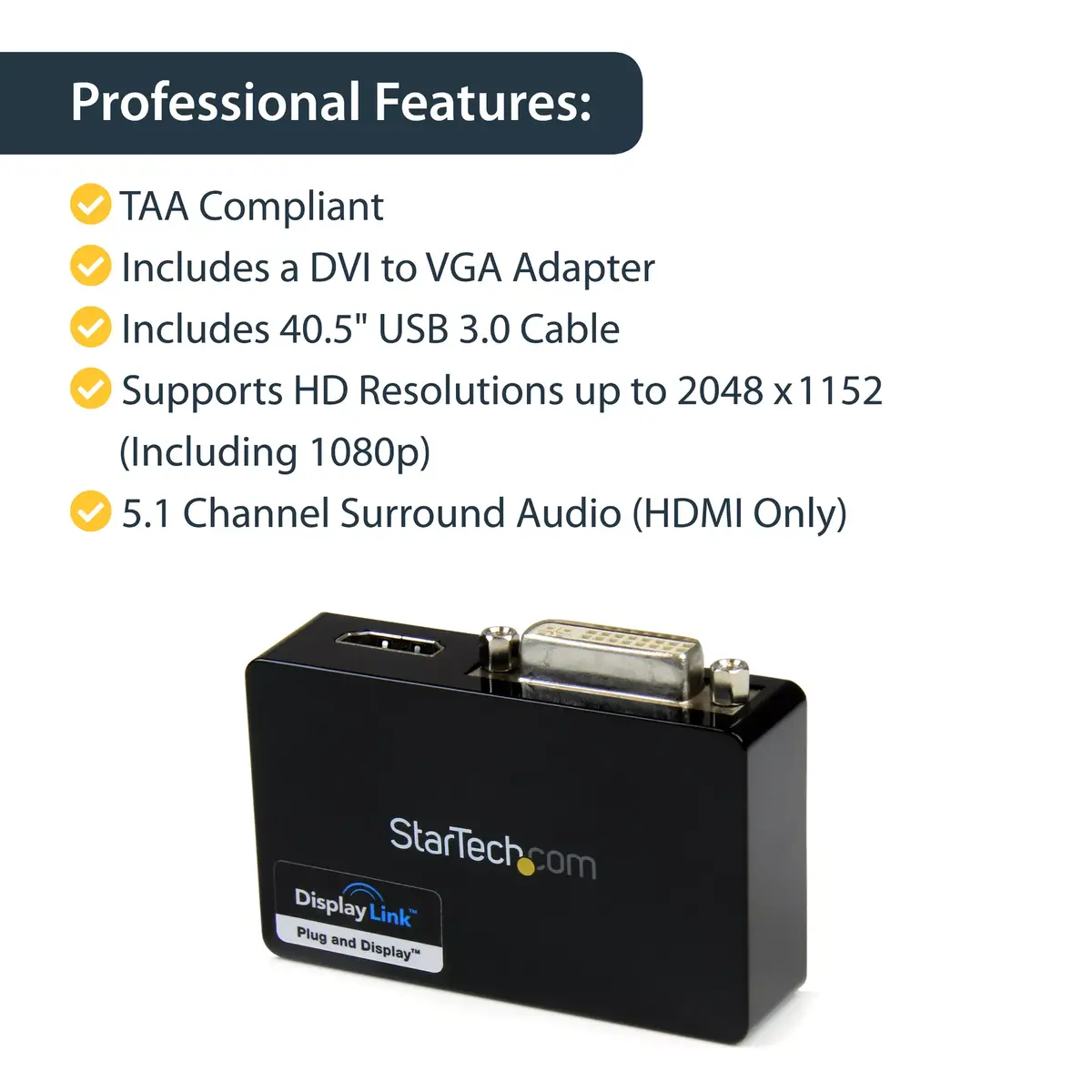 USB 3.0 uz HDMI / DVI adapteris StarTech.com USB32HDDVII Photo 5