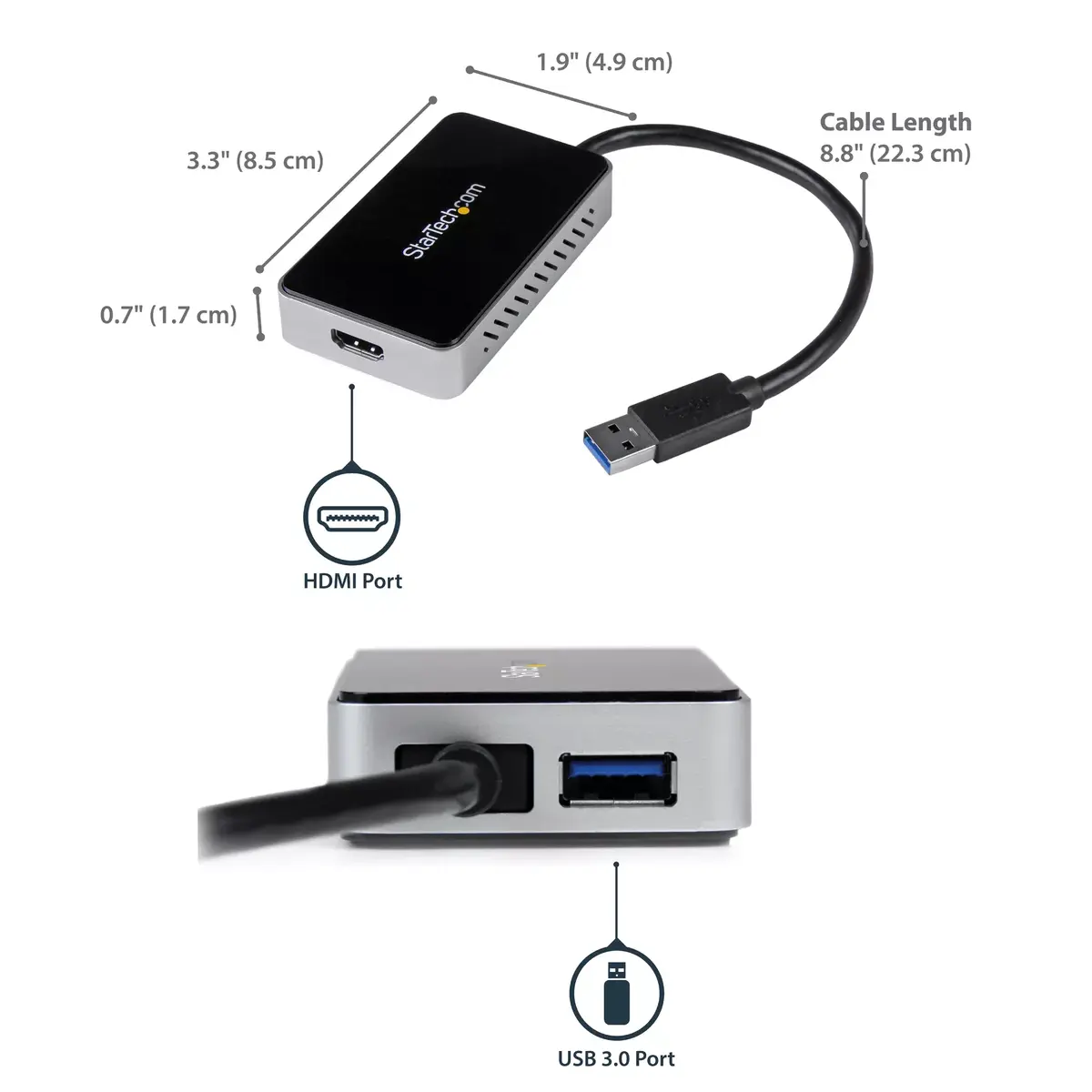 USB 3.0 uz HDMI adapteris StarTech.com USB32HDEH Photo 7