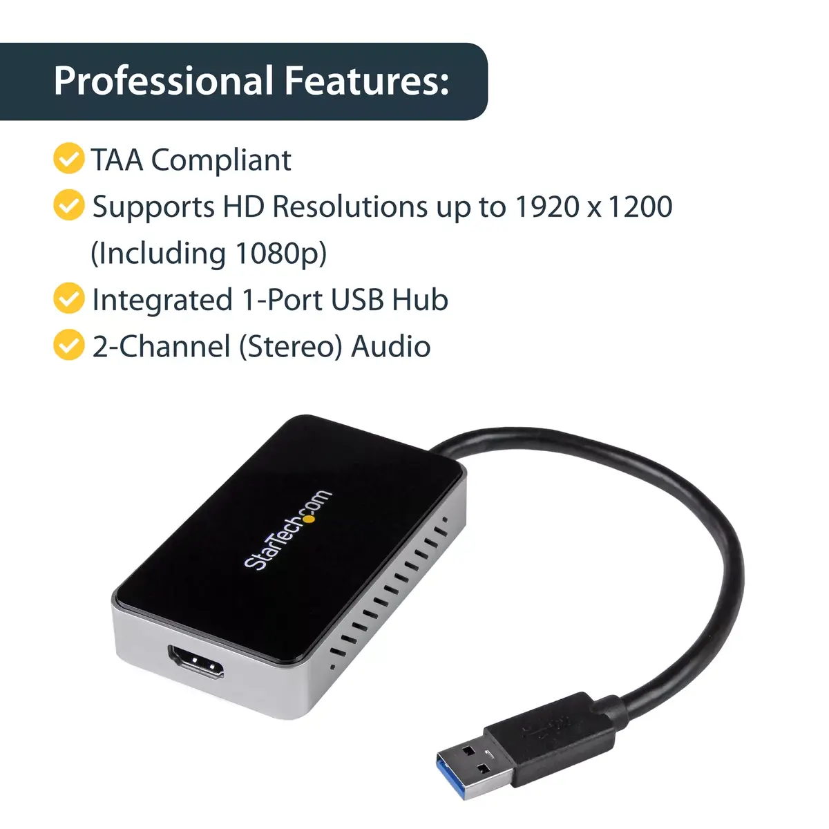 USB 3.0 uz HDMI adapteris StarTech.com USB32HDEH Photo 9