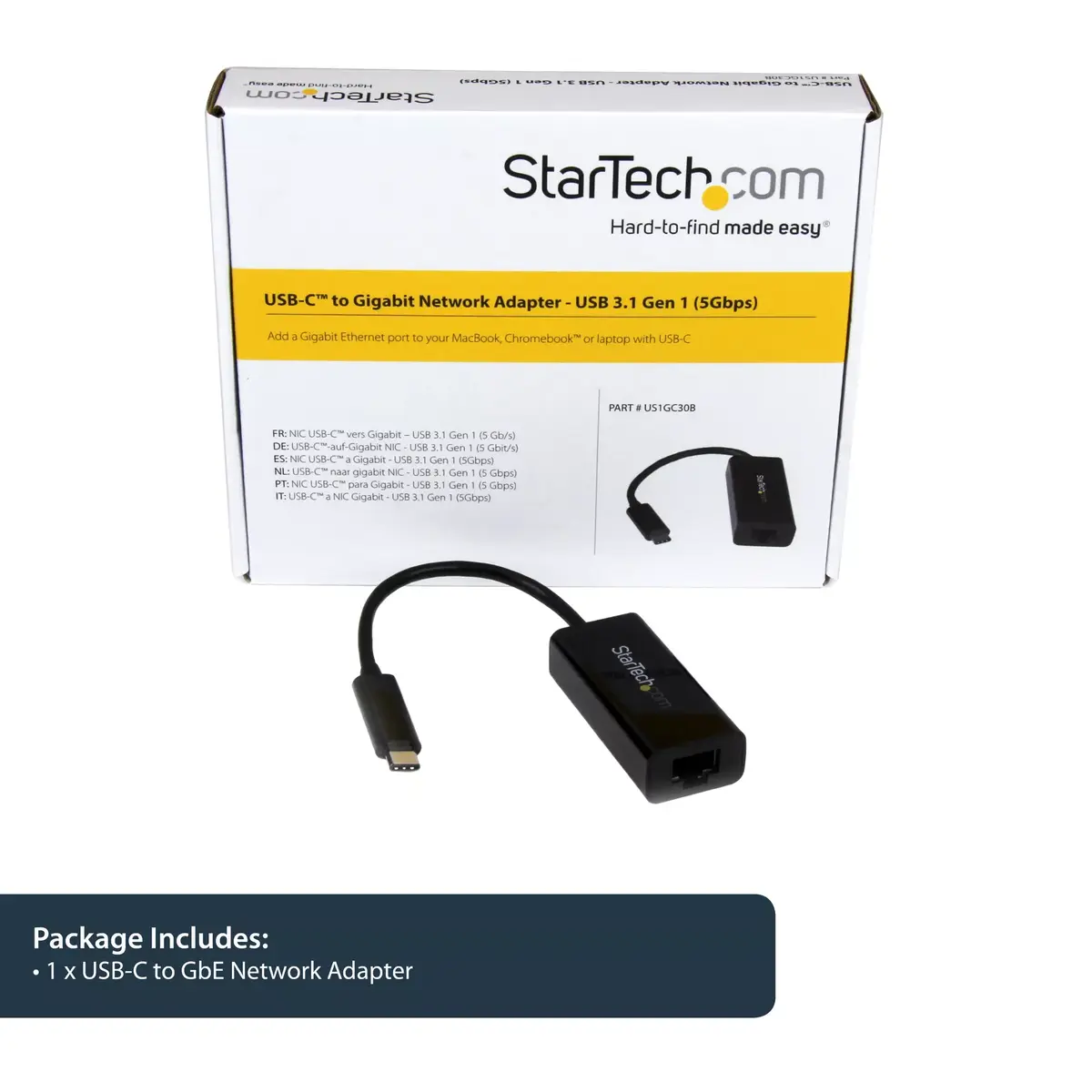 Адаптер USB-C на Gigabit Ethernet StarTech.com US1GC30B Photo 8