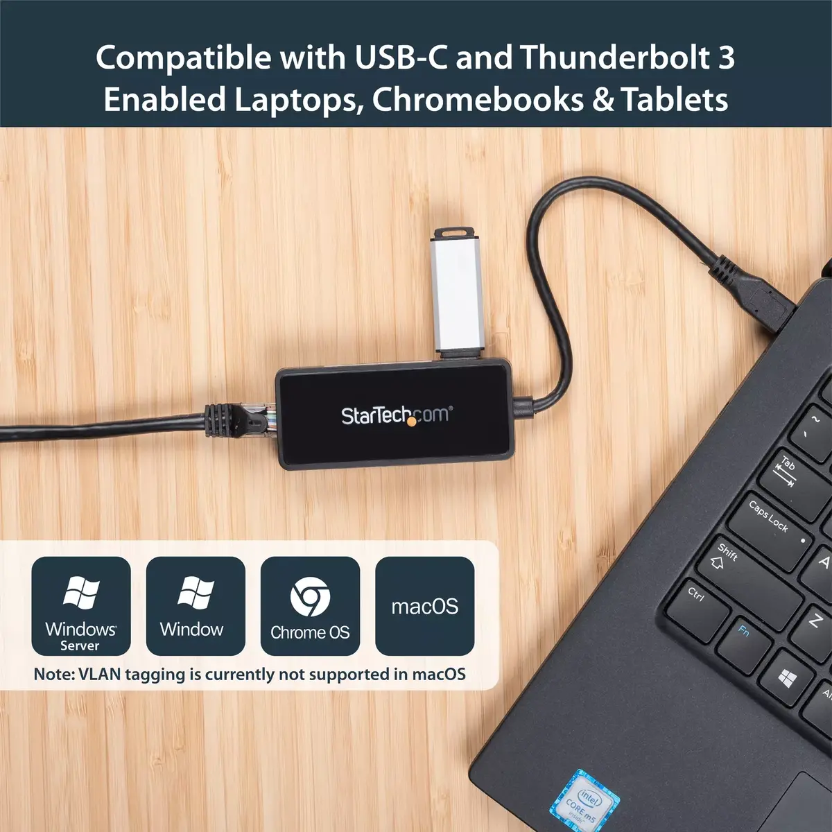 USB-C к Gigabit сетевому адаптеру StarTech US1GC301AU Photo 6
