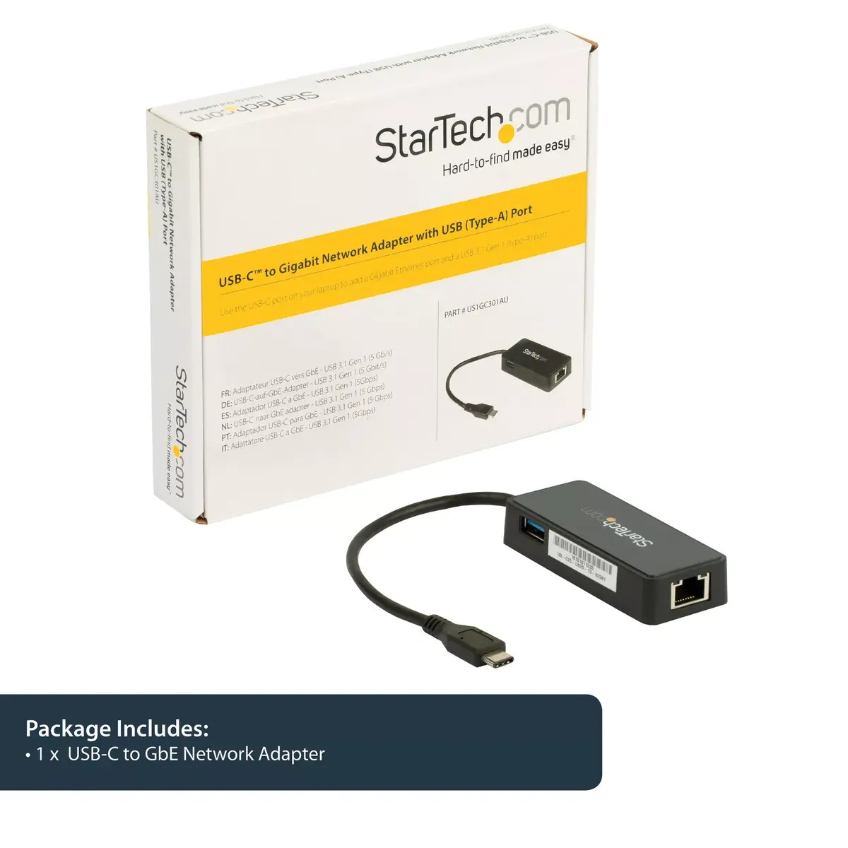 USB-C к Gigabit сетевому адаптеру StarTech US1GC301AU Photo 8