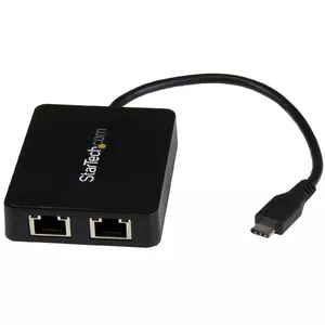 Адаптер USB-C на два гигабитных Ethernet StarTech US1GC301AU2R