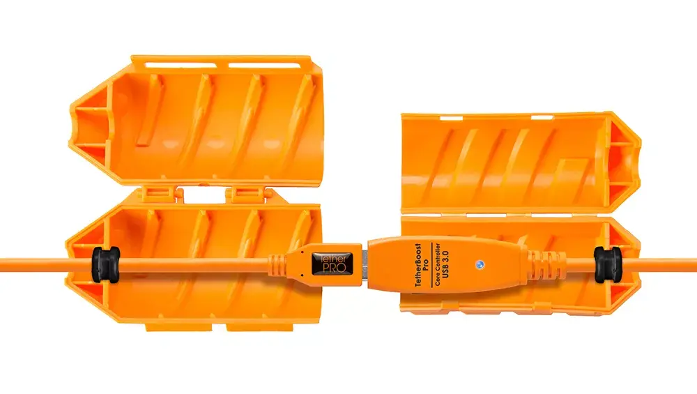 Tether Tools JerkStopper Floor Cable box — Orange Photo 2
