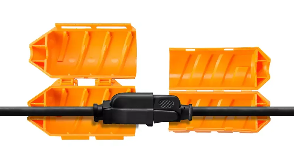 Tether Tools JerkStopper Floor Cable box — Orange Photo 3