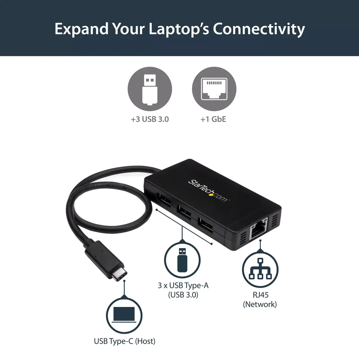 USB хаб StarTech.com HB30C3A1GE Photo 9