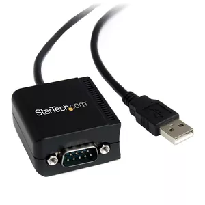 StarTech.com ICUSB2321FIS гендерный адаптер DB-9 USB A Черный