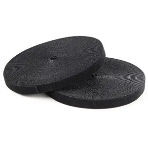 StarTech Hook and Loop Cable Tie Roll, 30.5m Length, 19mm Width, Black Nylon, Cut-to-Size Reusable Wire Fastener Tape