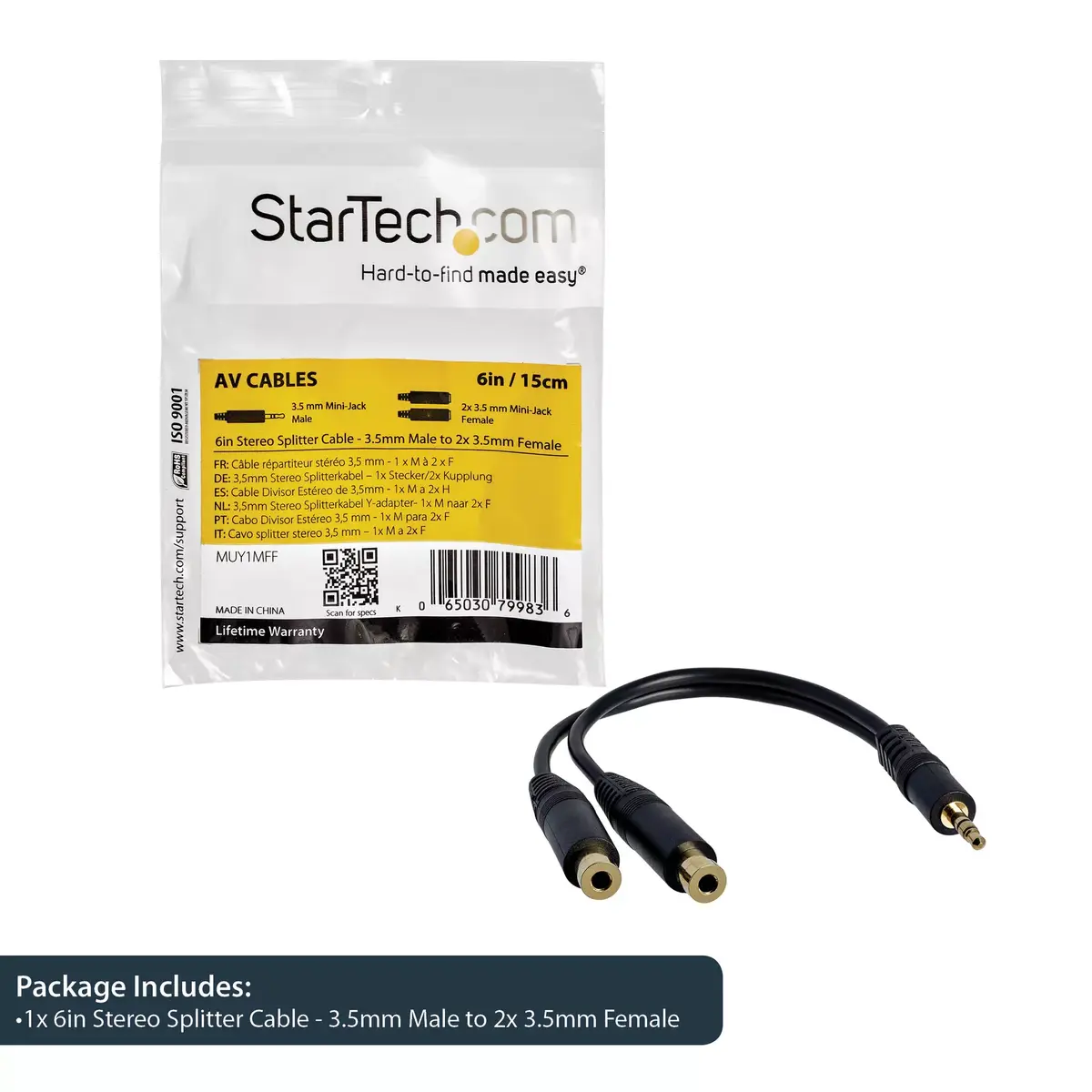 Stereo Splitter Cable StarTech.com MUY1MFF Photo 8