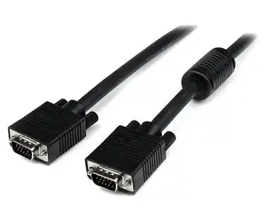 StarTech.com 1m Koaksiālais augstas izšķirtspējas monitora VGA kabelis HD15 M/M melns vīrietis/vīrietis Maksimālā izšķirtspēja 1920 x 1200