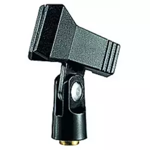 Mikrofona pavasara skava Manfrotto MICC2 — tehnopolimērs, stiprinājums 7,62 cm, melna