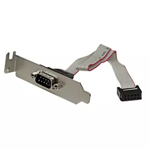 9 Pin Serial Male to 10 Pin Motherboard Header LP Slot Plate StarTech PLATE9MLP
