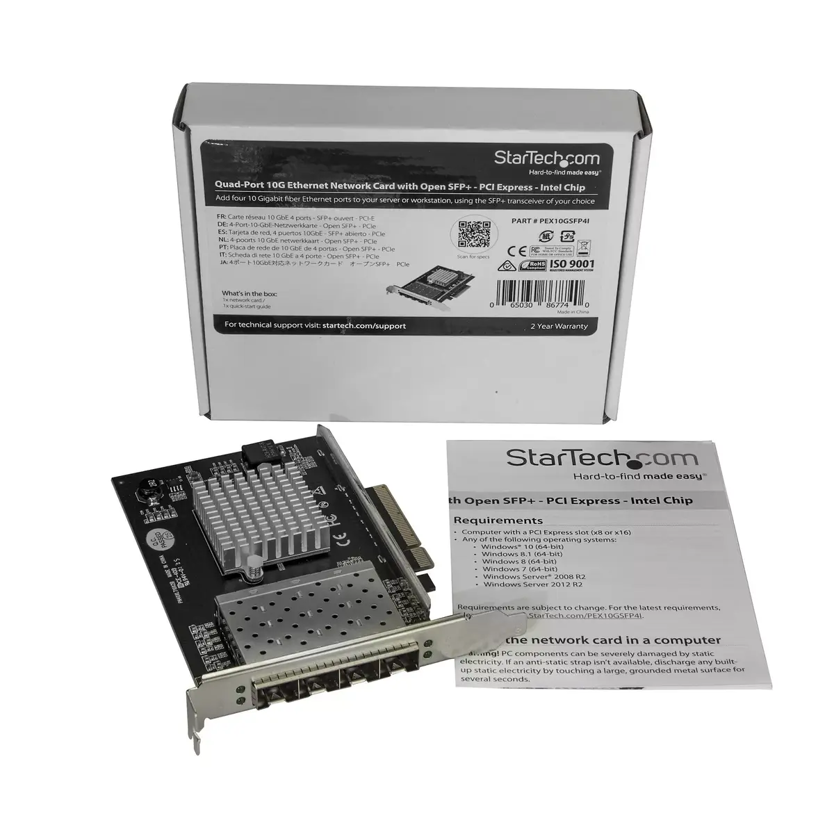 Сетевая карта StarTech.com Quad Port 10G SFP+ Intel XL710 Photo 5