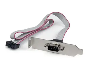 StarTech PLATE9M16LP 1 Port Serial Port Bracket DB9 to 10 Pin Header Low Profile