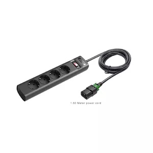 APC PZ42IZ-GR power distribution unit (PDU) 4 AC outlet(s) Black