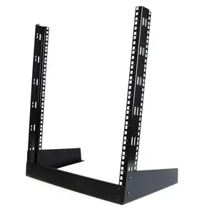 StarTech.com RK12OD 12U 19-inch Desktop Open Frame Rack 2-Post Free-Standing Network Rack with 50 kg Capacity and Cage Nuts