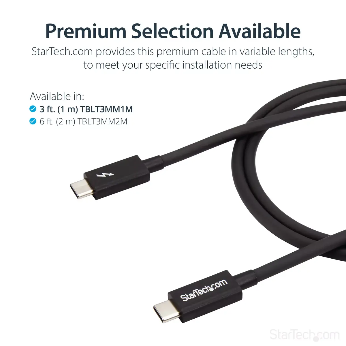 Thunderbolt 3 kabelis StarTech TBLT3MM1M Photo 9